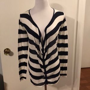 Cecico lightweight darkest navy/white cardigan